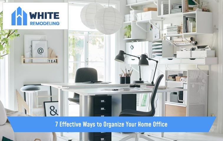 Organized Home Office in a comfy enviornment